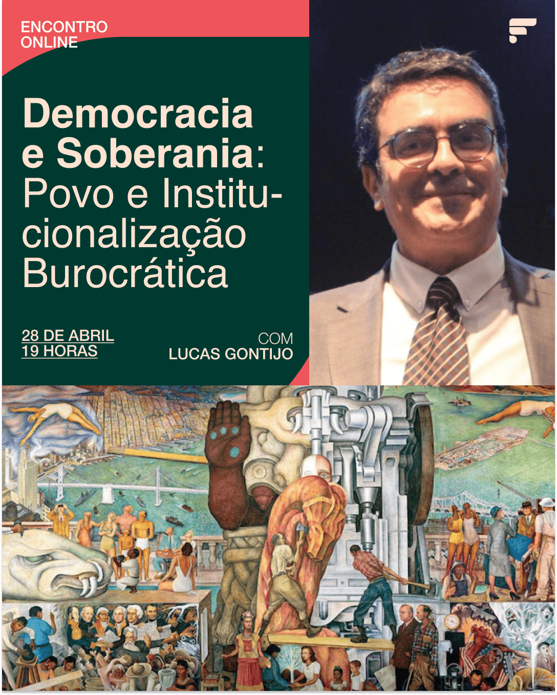 Imagem de capa do evento Democracia e Soberania: Povo e Institucionalização Burocrática